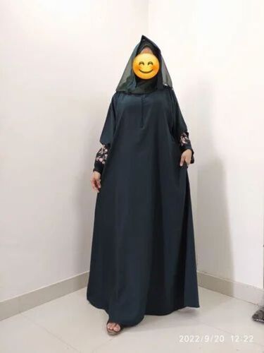 Straight Aline Daily Wear Abaya - Cotton, All Size, Long Sleeve | Modern, Anti Wrinkle, Stylist, Comfortable