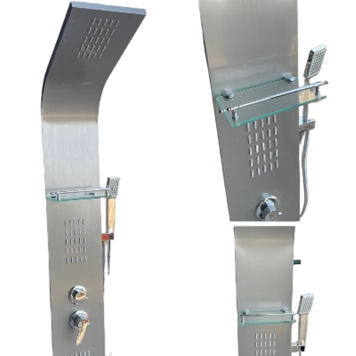 Chrome Finish Shower Wall Panel