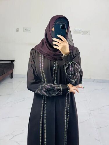 Comfortable Ladies Abaya - Cotton, All Size, Long Sleeve | Anti Wrinkle, No Fade, Stylist, Comfortable, Washable