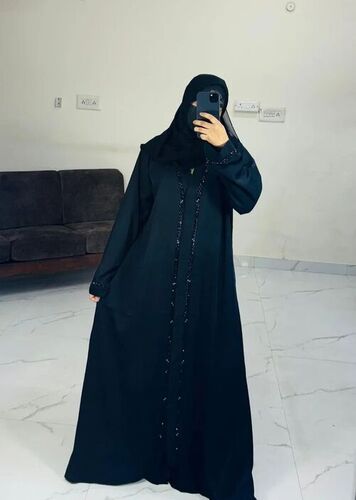 Hand Work Abaya - Cotton, All Size, Long Sleeve | Anti Wrinkle, No Fade, Stylist, Comfortable, Washable