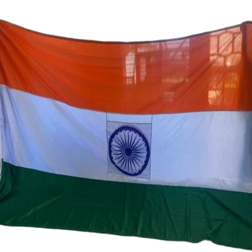 Indian National Flag - Polyester 14x21 Feet, Tricolor | Fancy Decorative Rectangular Flying Style