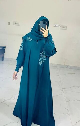 Skin Friendly Beautiful Abaya - Cotton, All Size, Long Sleeve | Anti Wrinkle, No Fade, Stylist, Comfortable, Washable