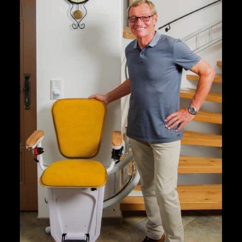 Stairs Chair Lift - Stainless Steel, Eco Friendly, Comfortable | Safety Sensor, Residential Elevator