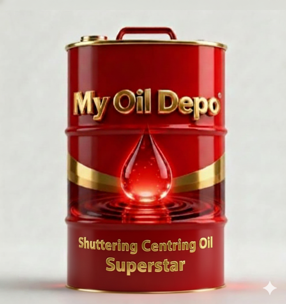 Shuttering Centering Oil - Mineral Oil Base Golden Color Low Viscosity | Water Resistant High Lubrication Non-Staining Rust Prevention