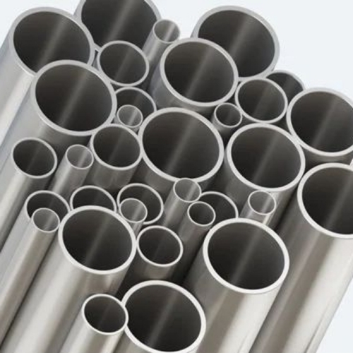Stainless Steel Round Pipe - A Grade Silver, Corrosion Resistant | Durable, Long Lasting, Industrial Use