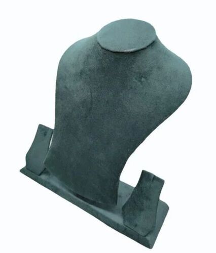 12inch Velvet Necklace Display Stand - Velvet, 12inch, Green | Durable, Fine Finished, Eco-Friendly Free Standing Unit