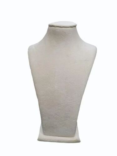 16inch White Velvet Necklace Display Stand