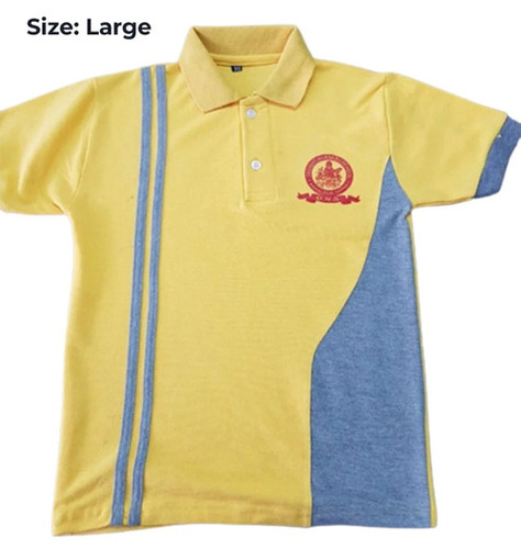 Boys Collar Neck School T Shirt