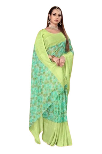 Digital Printed Chiffon Saree 