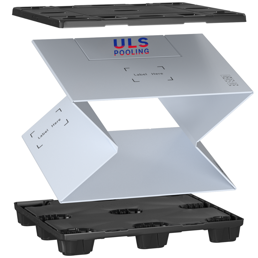 Foldable Large Container (Flc) - Cs8 - Color: Grey And White