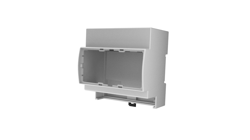 Module Box Enclosure Italtronics - Plastic White | Durable Modular DIN Rail Enclosure with Screwless Mounting