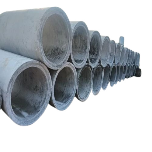 Rcc Hume Pipe - Cement 200 mm Diameter, Round, Commercial Use | Good Quality