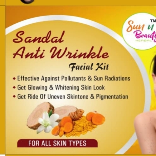 Sandal Facial Kit - Cream for All Skin Types | Skin Brightening Sandalwood Extract Deep Cleansing Hydrating Formula