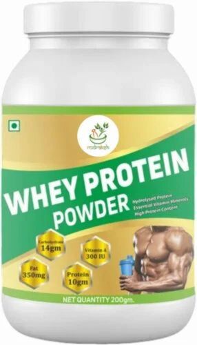 Whey Protein Powder - 200 Gm Jar, Vegetarian Powder, To Support Muscle Growth and Recovery