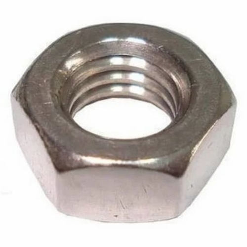Chrome Plated Brass Hex Nut - Brass, Golden Color, Threaded Design | Corrosion Resistant, Durable, Secure Fastening