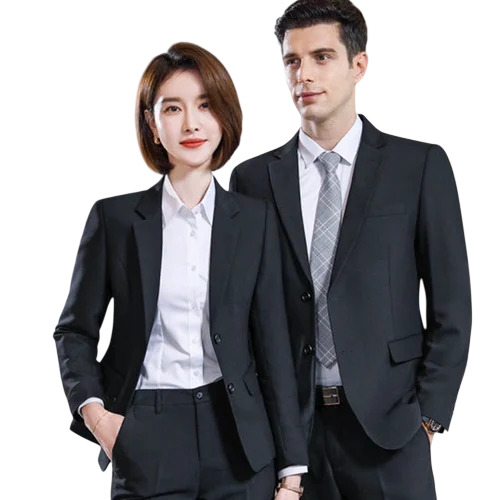 Corporate Uniform Blazer - Comfortable Fabric, Black | Unisex, Plain, Formal Style
