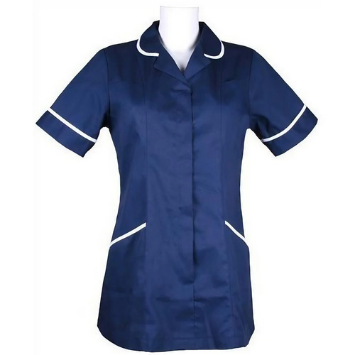 House Keeping Uniforms - Soft Cotton, Blue, Full Sleeves, Female | Comfortable, No Fade, Easy Care