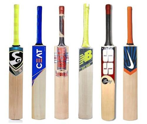 Kashmiri Willow Bats - Wooden, Brown, Lightweight Design | Handcrafted Finish, Strong Grip, Shock Resistant