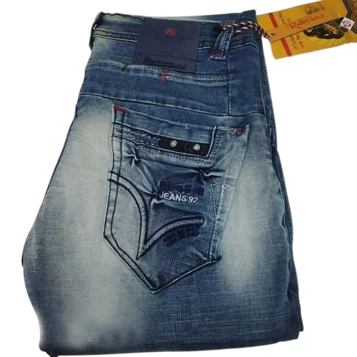 Men Denim Trendy Jeans - Denim, Customized Size, Multiple Colors | Light Weight, Breathable, Regular Fit