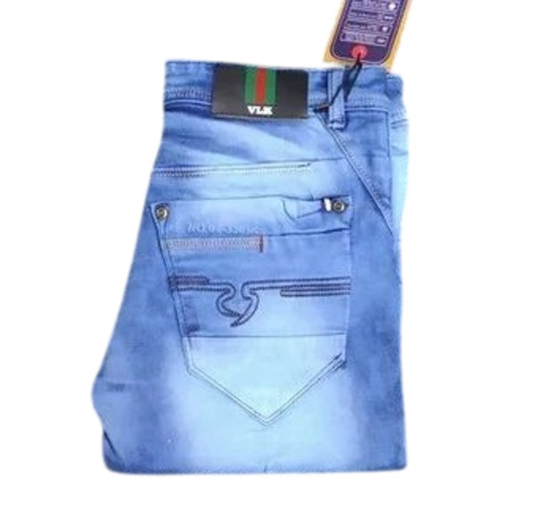 Mens Blue Denim Jeans - Denim, Customized Size, Multiple Colors | Lightweight, Breathable, Washable