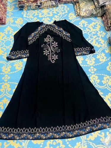 Stone Work Blue Ladies Abaya 