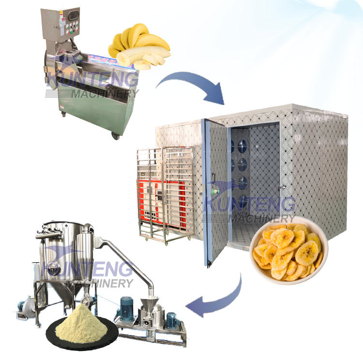 Banana Ginger Slices Drying And Grinding Production Line - Feature ...