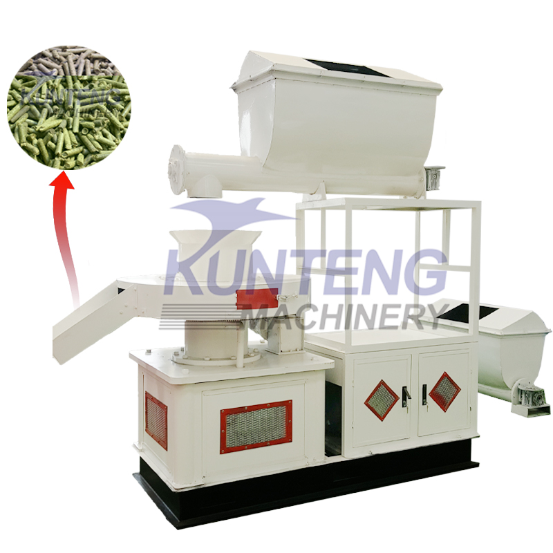 Biomass Rice Husk Straw Sawdust Pellets Fuel Rod Making Machine - Color: Customized