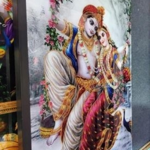 Glossy God Photo Tiles - Durable Material, 60 mm Thickness, Multicolor, Polished Tiles | Weather Resistant, Load Bearing, Anti-Skid Surface