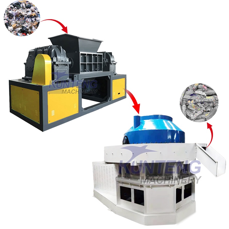 Household Plastic Waste Clothing Waste Shredder - Capacity: 20-100 Ton/Day