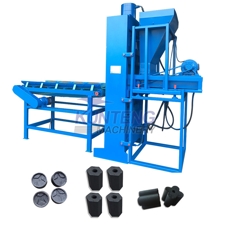 Pine Wood Jujube Wood Charcoal Powder Hydraulic Briquetting Machine - Color: Blue