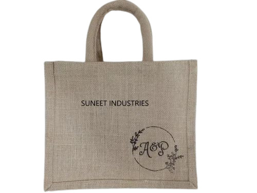 Printed Jute Shopping Bag