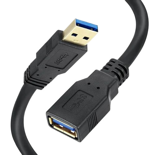 Black Type C Charging Cable - Plastic, 1 Meter, Black, 3A | Fast Charging, Flexible, Durable