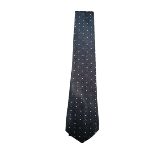 Grey Printed School Tie