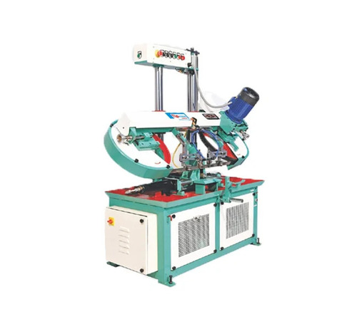Horizontal Double Column Bandsaw Machine - 250mm Cutting Capacity, White Black Green, PLC Control, Hydraulic Feed, Low Noise