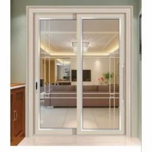 Sliding Doors - Solid Rectangular Design Standard Size Finished Surface | Modern Interior Entry Sliding Right Lock Handle Water Weather Resistant Easy Install Operate