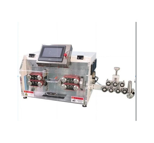 ST-WL-30HT Automatic Inner And Outer Core Stripping Machine - Metal, White and Black, 220V | Fully Automatic, PLC Control, High Efficiency