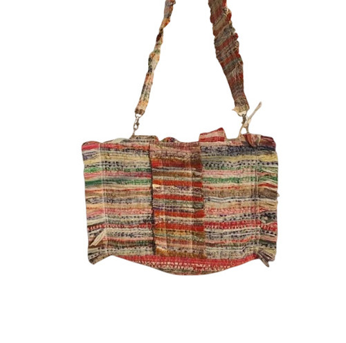 Traditional Polyester Chindi Rug Shopping Bags
