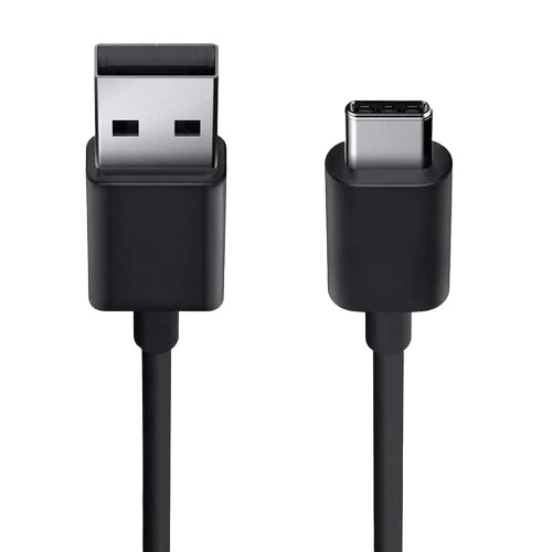 Type C Fast Charging Cable - Plastic, 1 Meter, Black | 3A Current, Flexible, Durable, Bluetooth Connectivity