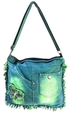 Adjustable Denim Sling Bag