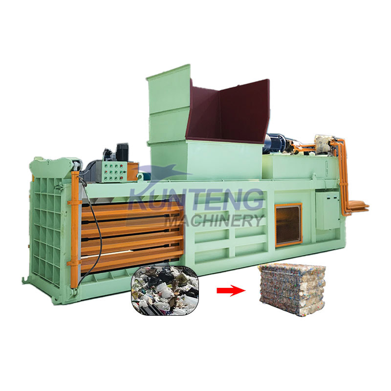 Agricultural Straw Plastic Waste Horizontal Baler Machine - Capacity: 5-8 T/Hr