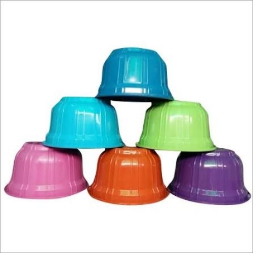 Circular Shape Plastic Bath Tubs - Multicolor, Rigid Plastic, Smooth Finish | Lightweight, Impact Resistant, Water-Resistant