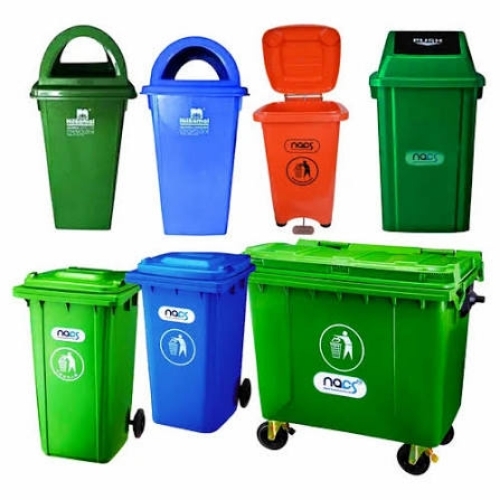 Industrial Heavy Duty Plastic Dustbin with Wheels