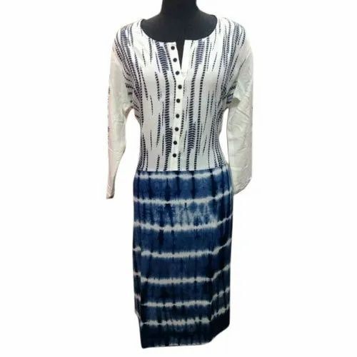 Ladies Fancy Full Sleeve Silk Kurti