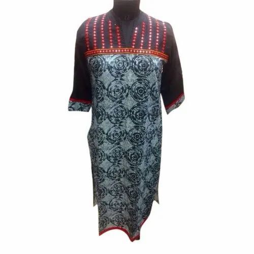 Ladies Half Sleeve Cotton Kurti