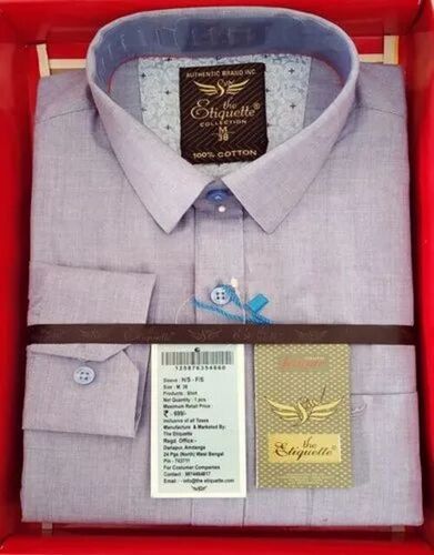 Men Plain Cotton Formal Shirt - Full Sleeves, Regular Fit, Button Closure | Breathable, Anti Wrinkle, Quick Dry, Comfortable Fit