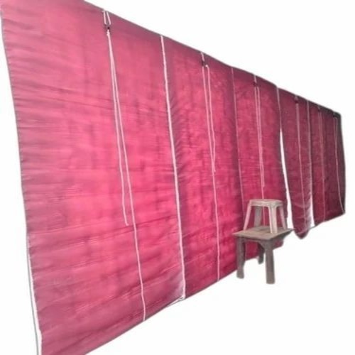 Pink Window Bamboo Chick Blinds