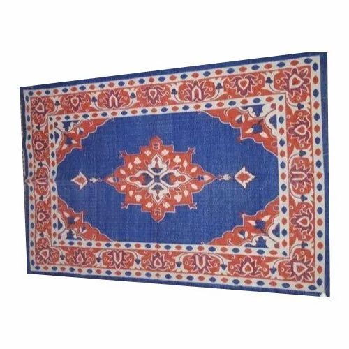 Printed Cotton Rug - 4x6 Feet, Multicolor, Printed | Anti-Slip, Washable, Stain Resistant, Quick Drying