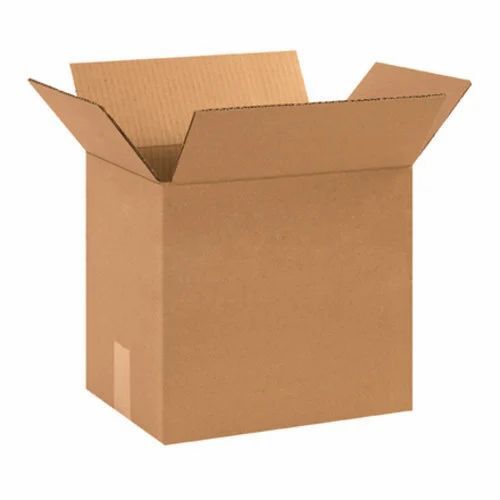 Rectangular Corrugated Box - Moisture Proof Eco Friendly Brown Paper, Customized Size, Logo, Shape