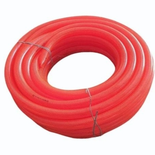 Red Pvc Braided Garden Hose Pipes - Hardness: Solid