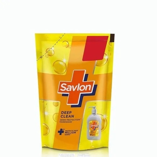 Savlon Deep Clean Hand Wash 175 ml Refill Pouch - Liquid, Antibacterial, Refreshing Citrus Essence, Fights 99.9% Germs